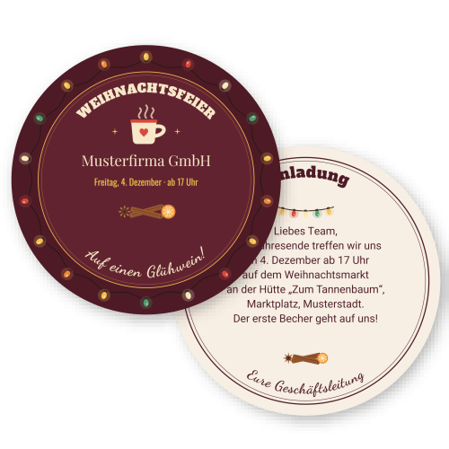 Glühwein – Weihnachtsfeier
