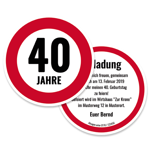 Bierdeckel Einladung Als Verkehrsschild Einfach Selbst Gestalten