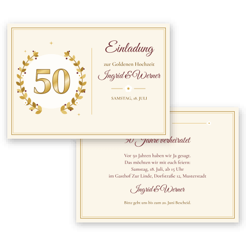 Goldkranz – Goldene Hochzeit