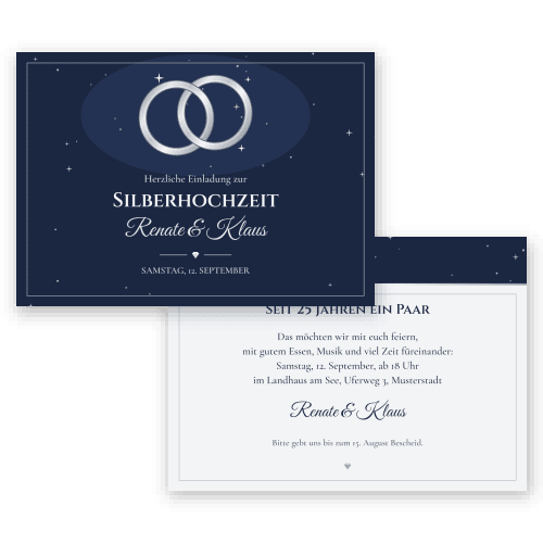 Silberringe – Silberhochzeit