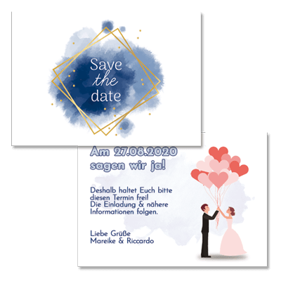 Weddingtime Einladungskarten