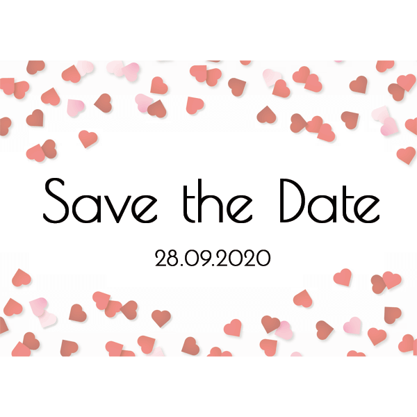 Love | Save the Date Karte - Vorderseite